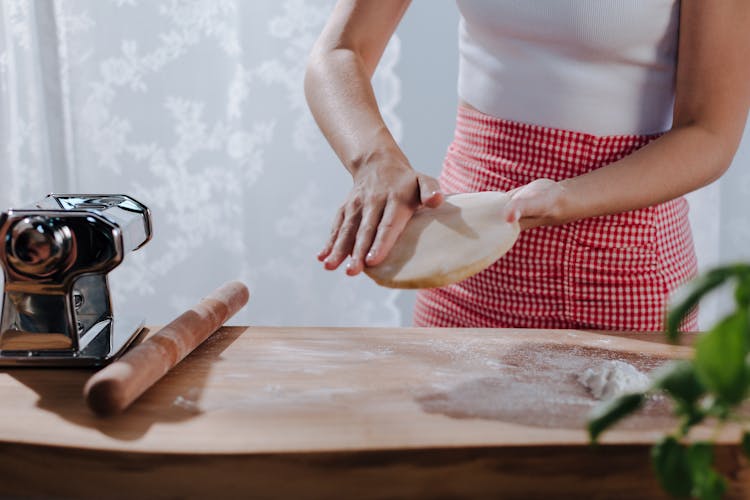 Woman Making Pasta