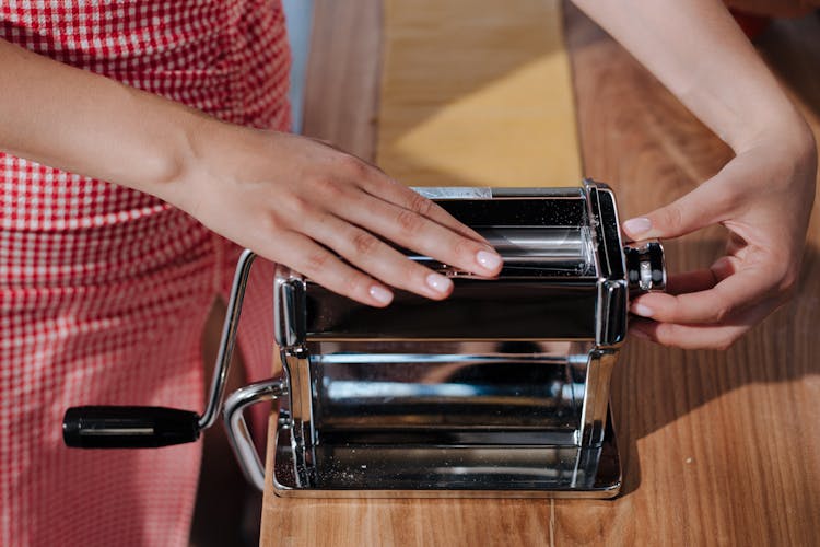 Hands On Metal Pasta Maker