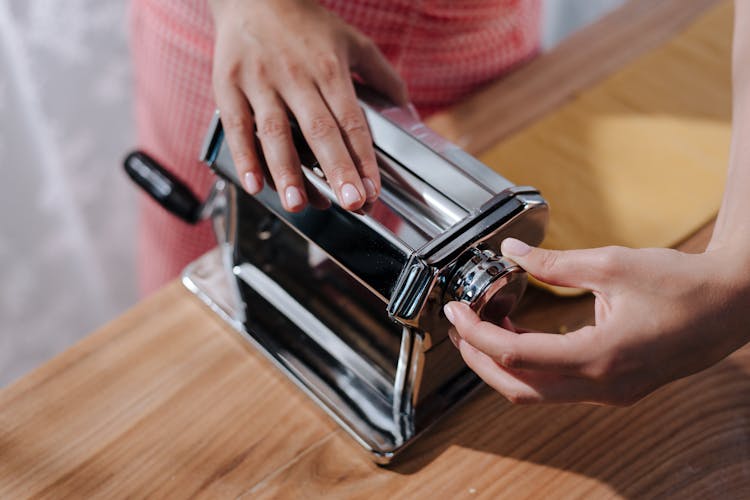 Hands On Metal Pasta Maker