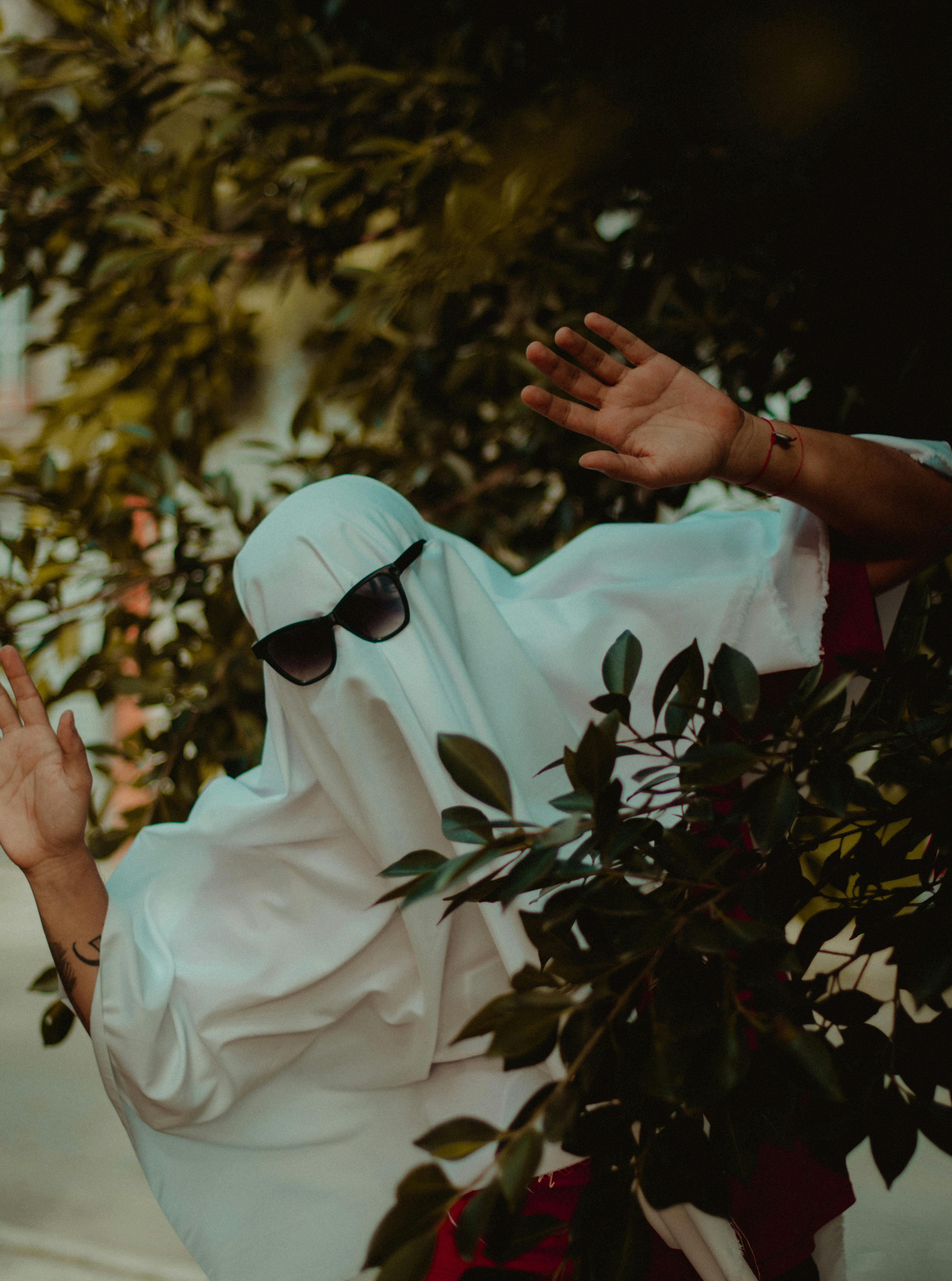 A Person Wearing a Ghost Costume · Free Stock Photo
