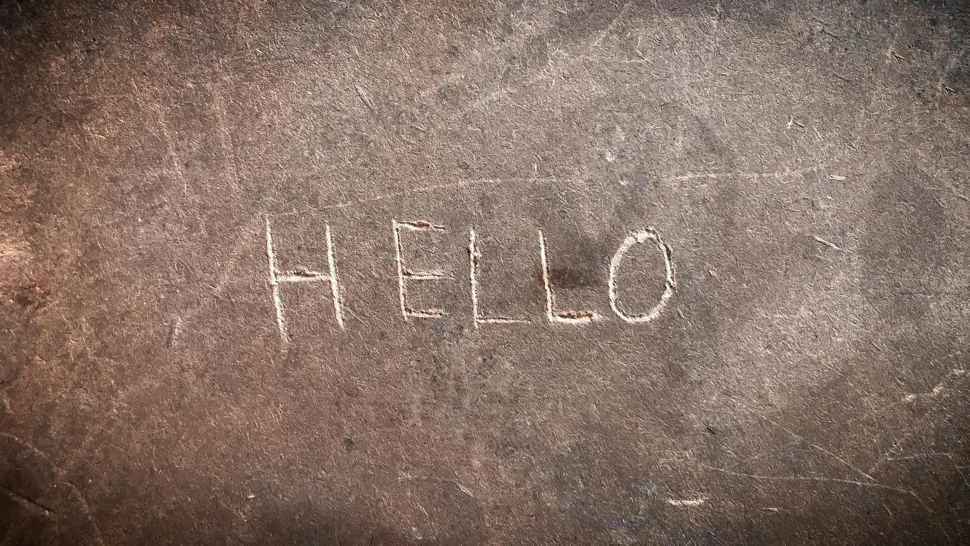 Hello Letters on the Wall