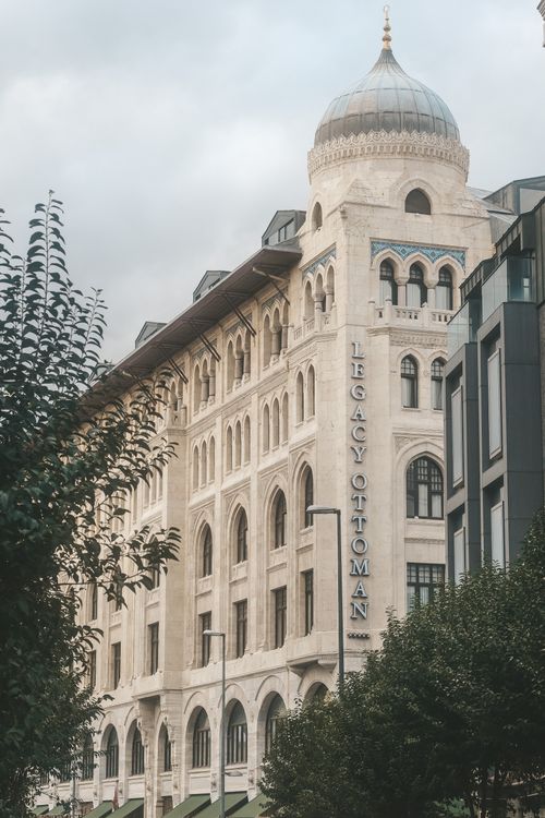 Free Elegant Ottoman architecture of the Legacy Ottoman Hotel in Istanbul, Turkey. Stock Photo