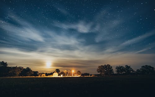 밤하늘, 별, 별밤의 무료 스톡 사진