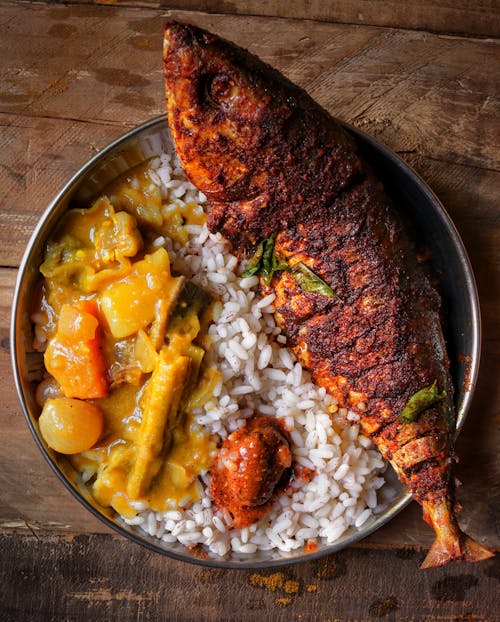 Foto profissional grátis de alimento, arroz, fechar-se