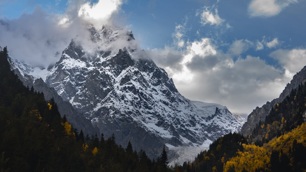 Snow Covered Rocky Mountain