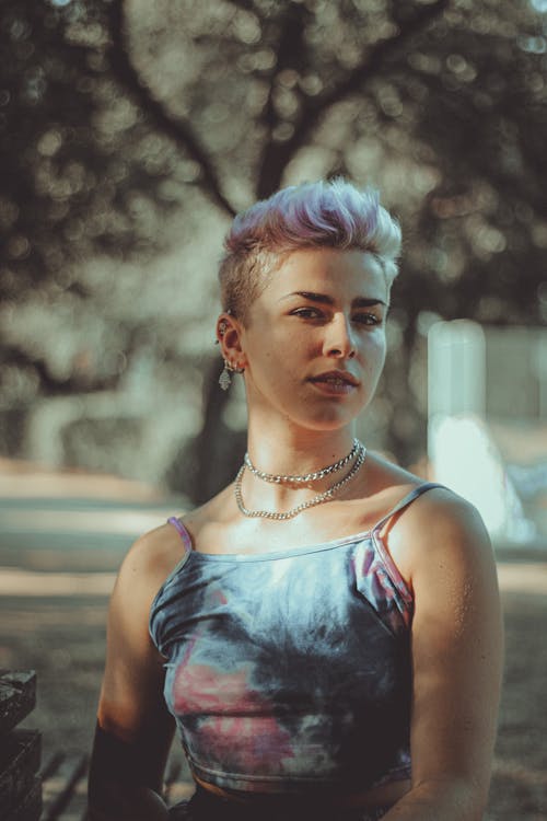 Portrait of a Woman with Chain Necklaces