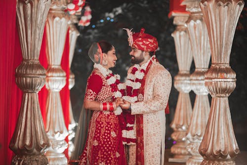 Free A Happy Newlywed Couple Stock Photo