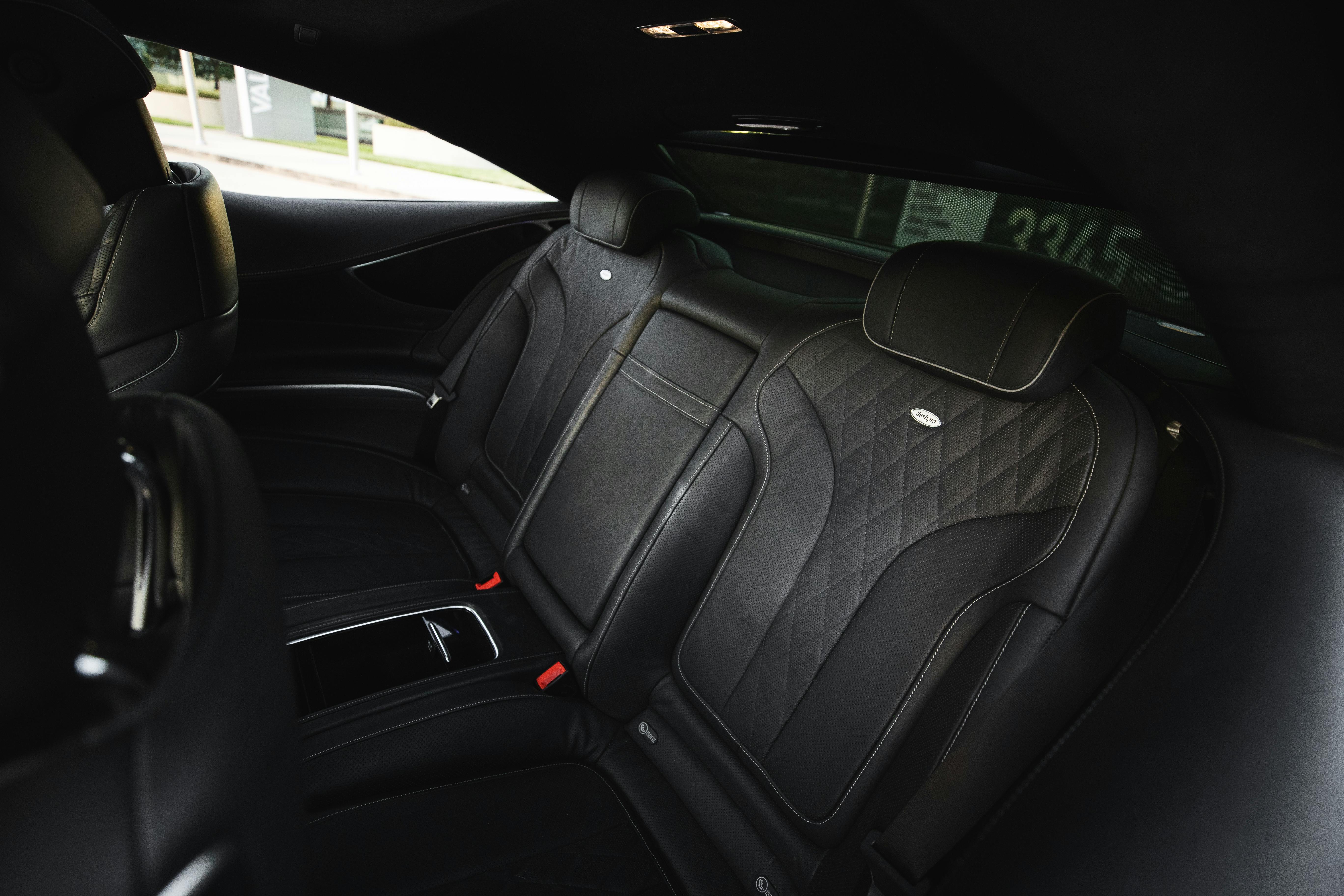 Photograph of Black Leather Car Seats · Free Stock Photo