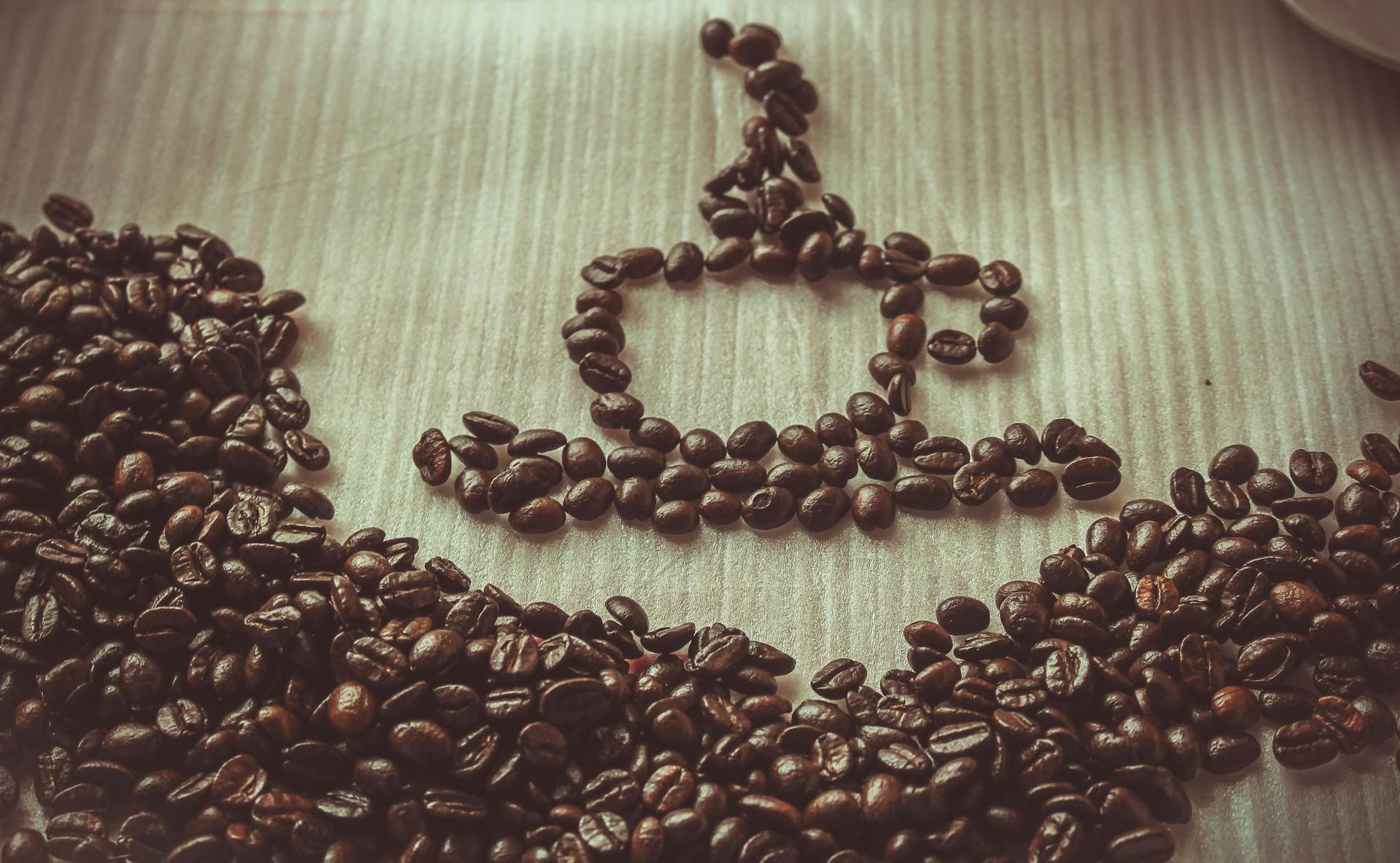 Brown Coffee Bean Forming Coffee Mug