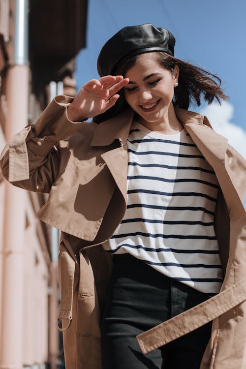 Woman Wearing Stripe Shirt