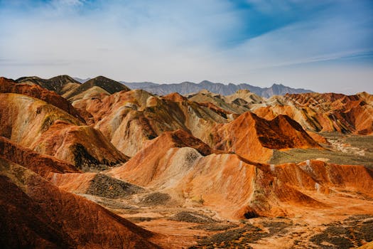 Explore the vibrant colors and unique formations of the Danxia Landform in China.