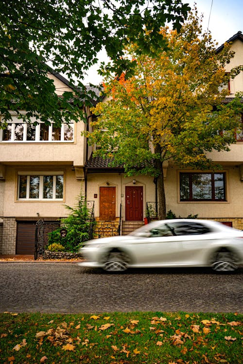 Car Driving Through the Neighbourhood 