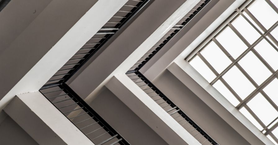 Commercial steel structure detail