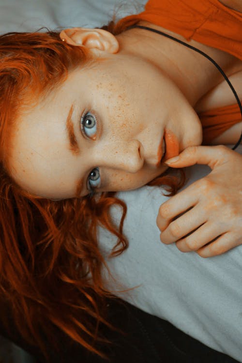 Free Redhead Woman  Stock Photo