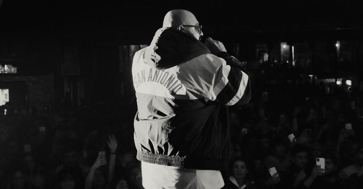 Male Rapper Performing in Front of a Crowd · Free Stock Photo