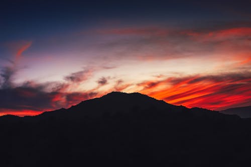 剪影, 天性, 暮色的天空 的 免费素材图片