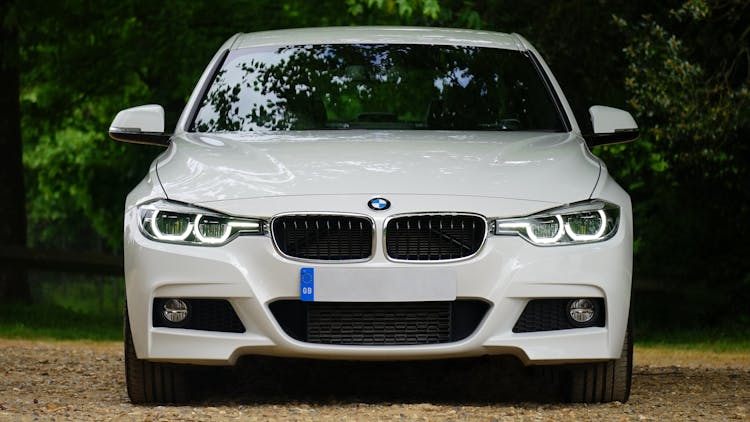 White Bmw Car