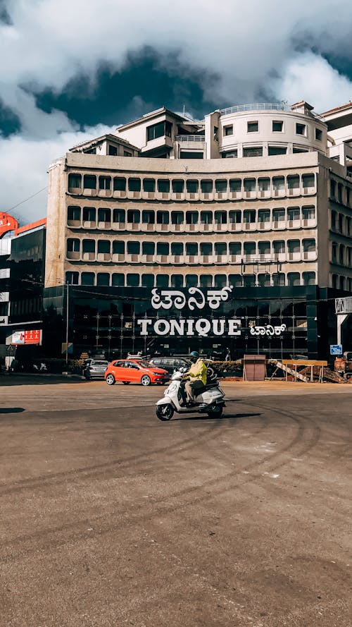 Man Riding on a Motorcycle