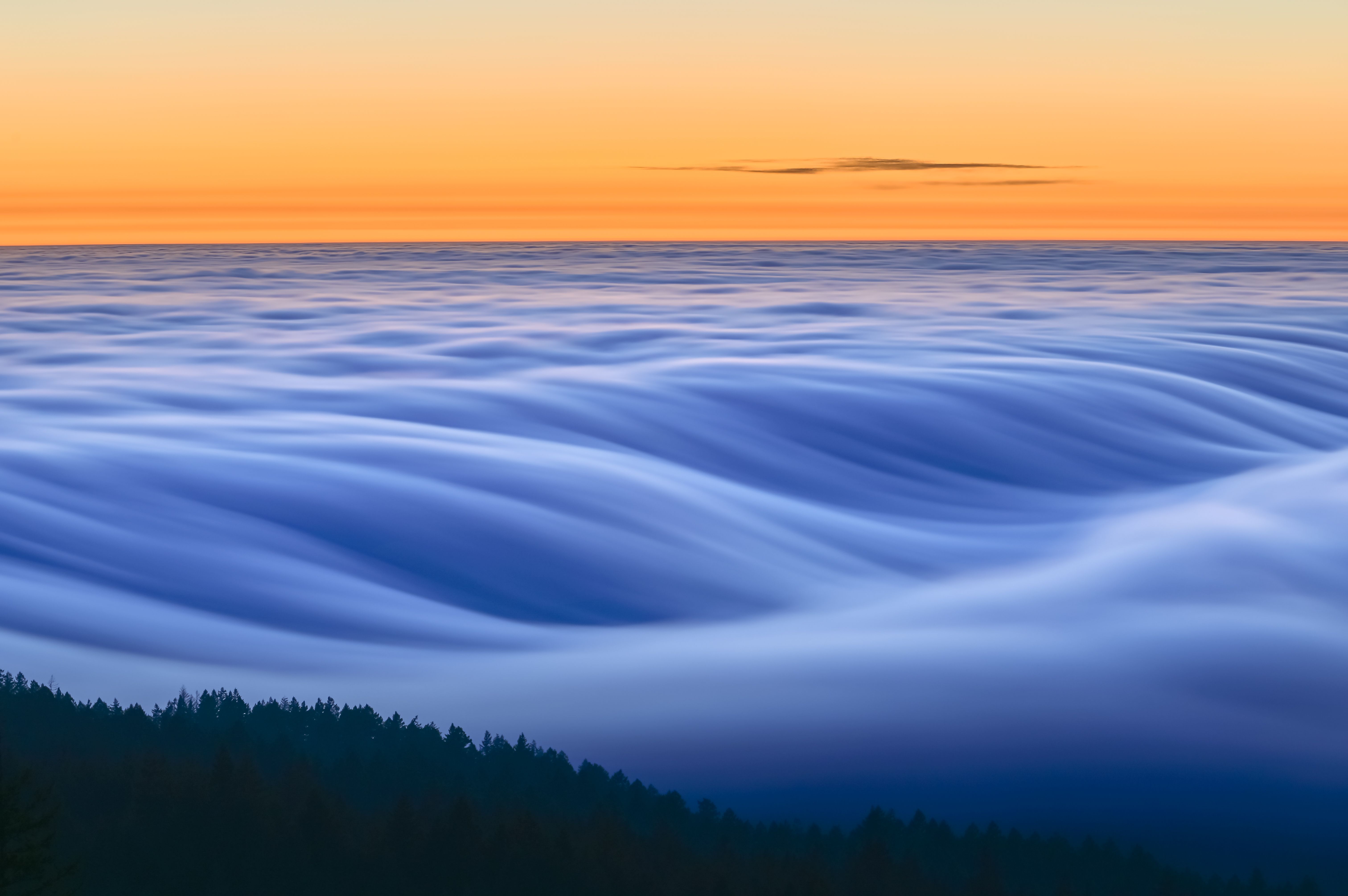 Sea of Clouds During Sunset · Free Stock Photo