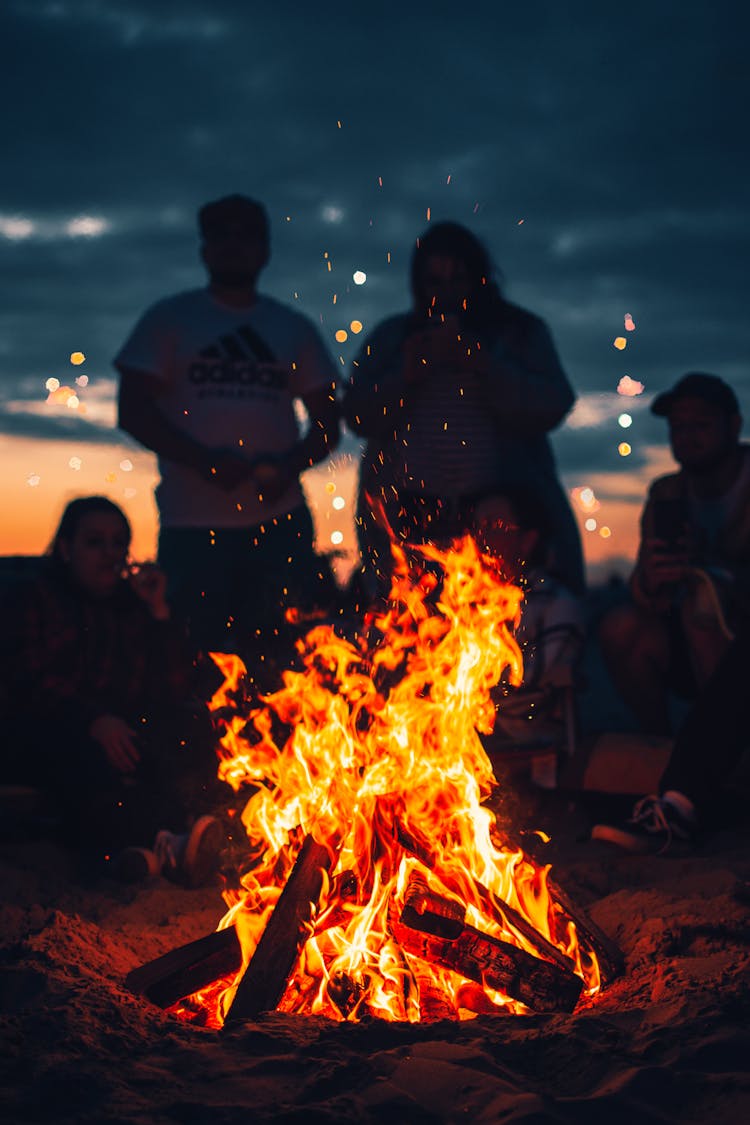 Bonfire At Beach