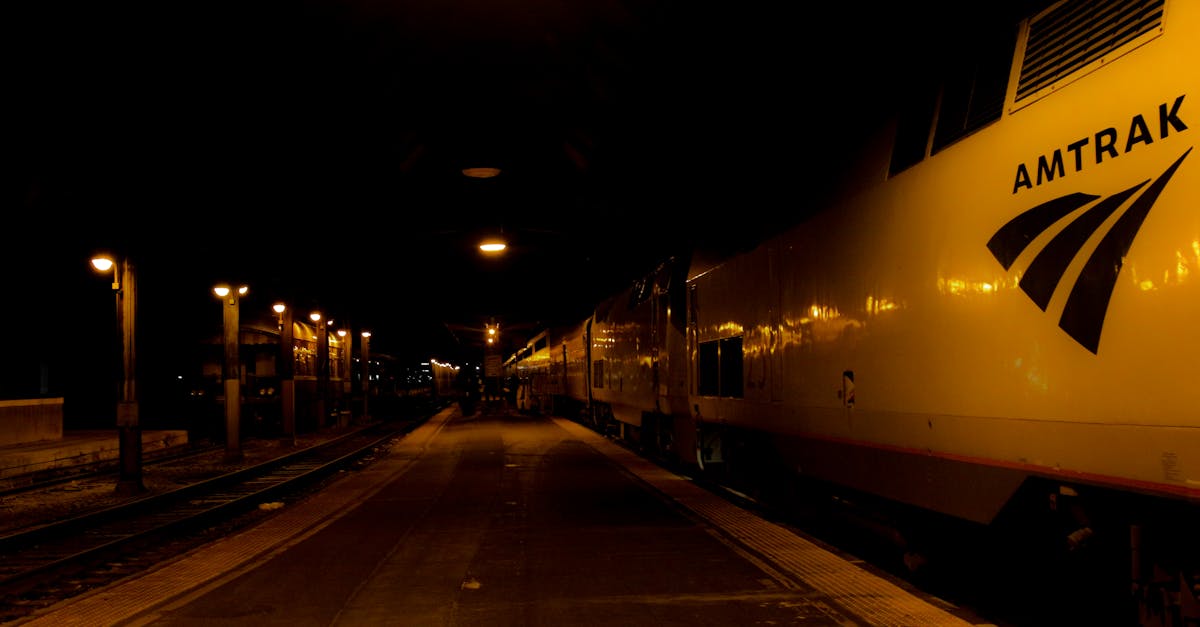 Free stock photo of dark, night, train