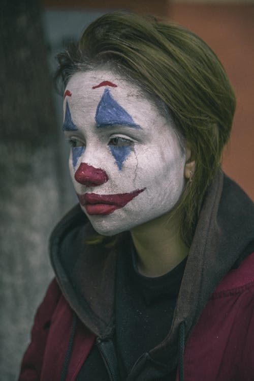 Girl With Clown Make-up