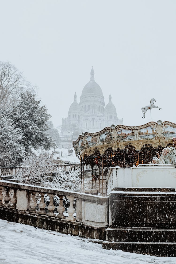 Montmartre In Paris In Winter