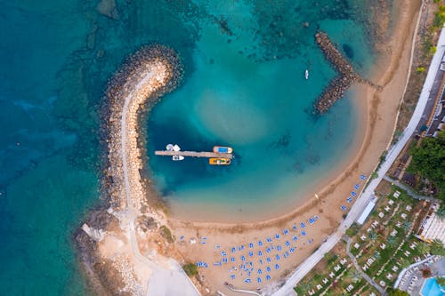 Aerial View of a Beach