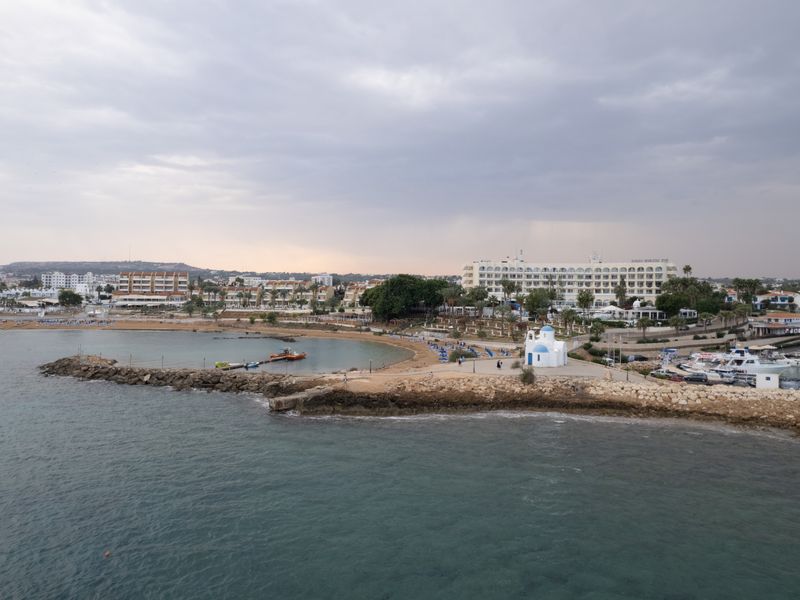 The Famagusta coastline near Protaras, Cyprus