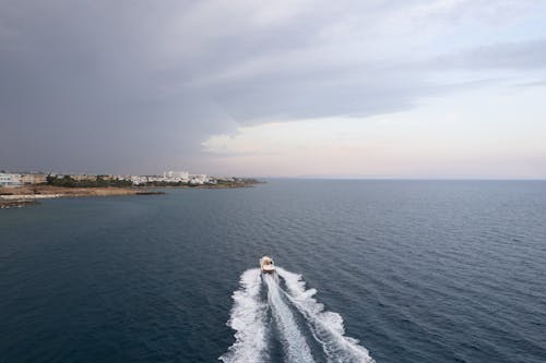 Motorboat on the Sea