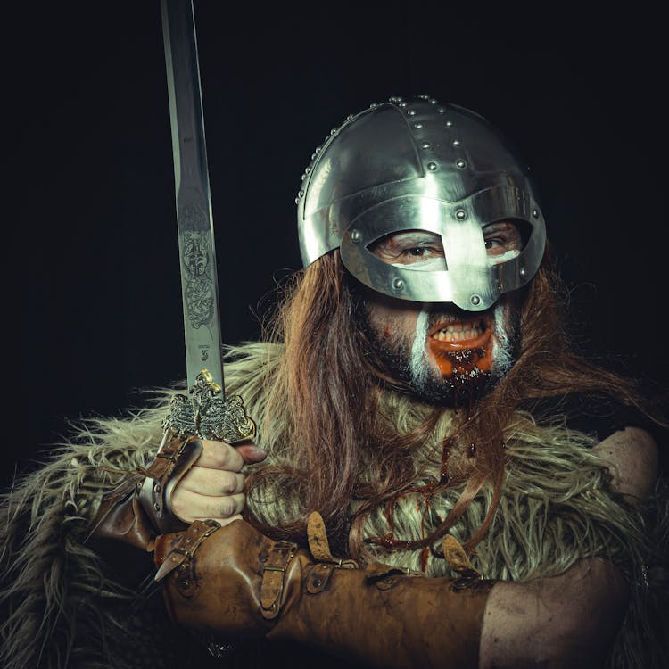 A Viking Holding A Sword