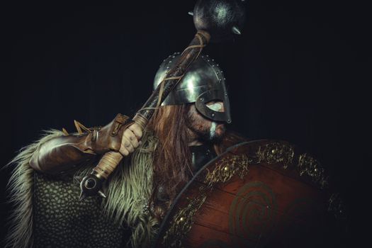 Warrior with Bludgeon and Shield