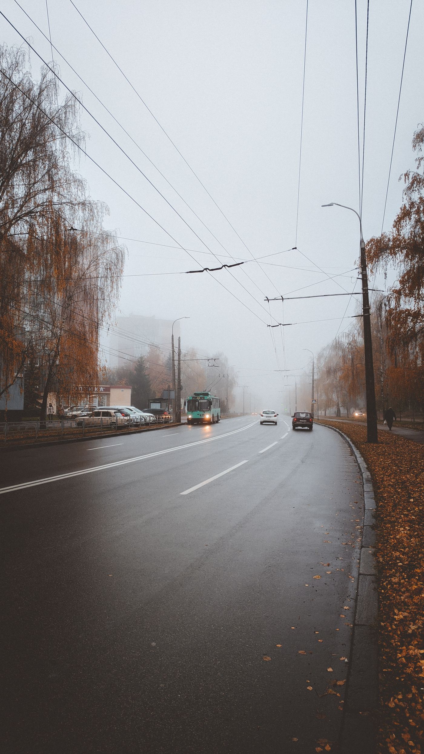 An early morning street