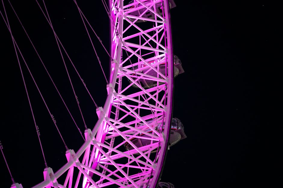 Foto De Stock Gratuita Sobre Atracción De Feria Atracción Turística Iluminado London Eye 9957