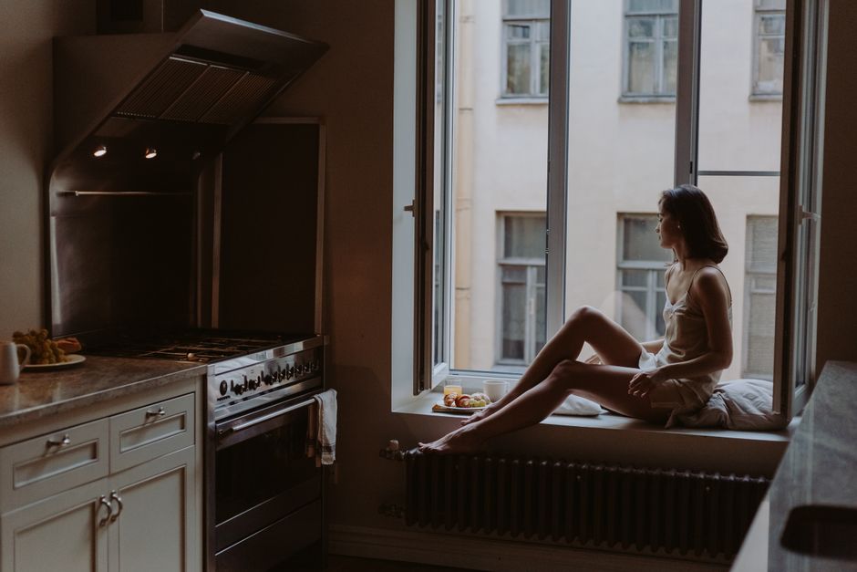 at the kitchen counter before breakfast too many steps are hidden until the moment begins lifestyle photo 1