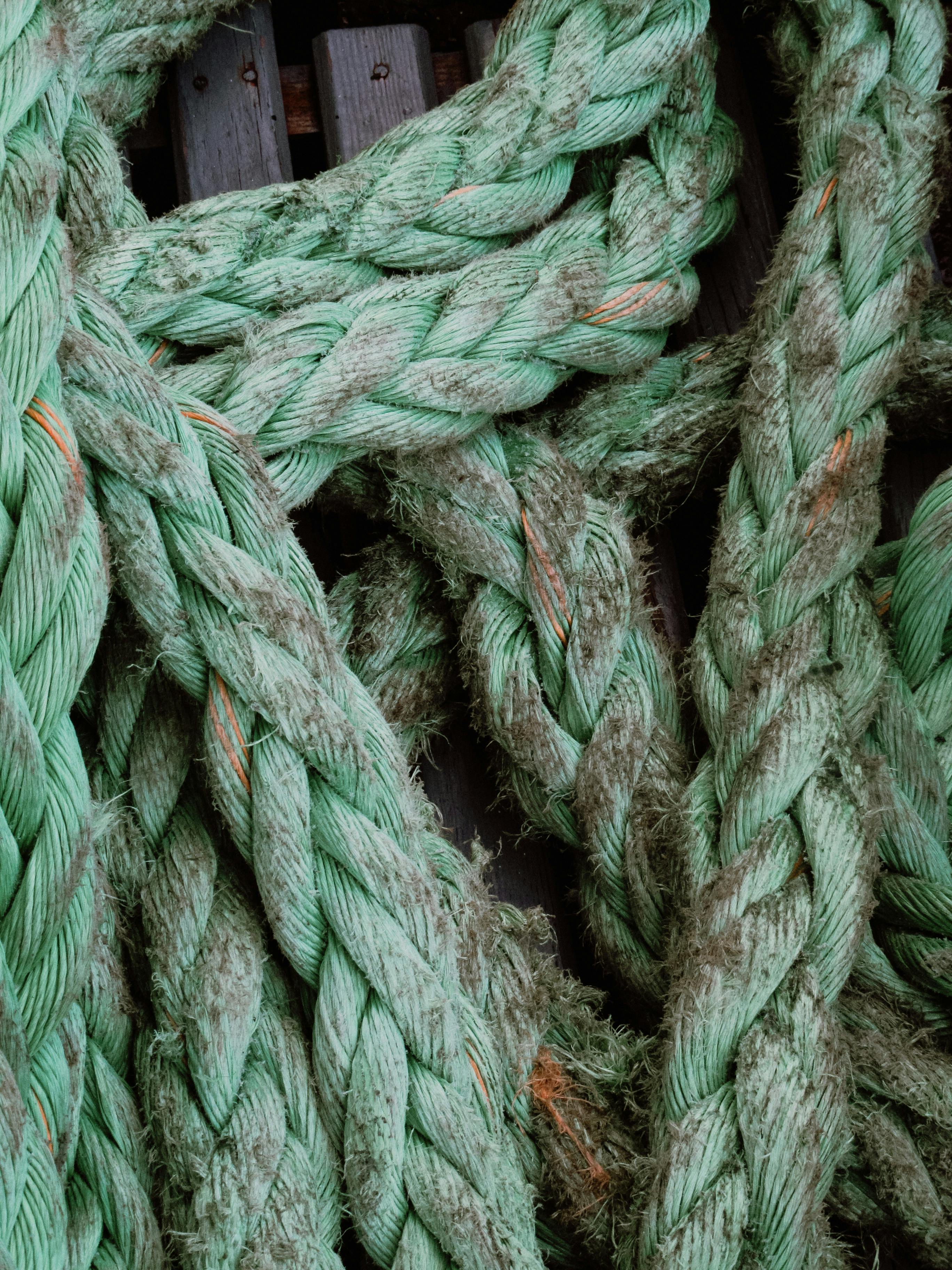 Sage Green Yarn Texture Close Up Stock Photo by