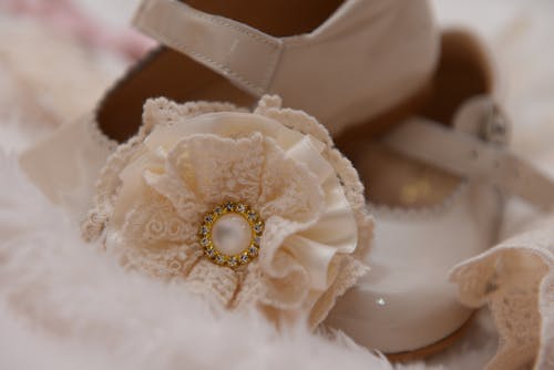 Close-up Photo of White Lace Textile 