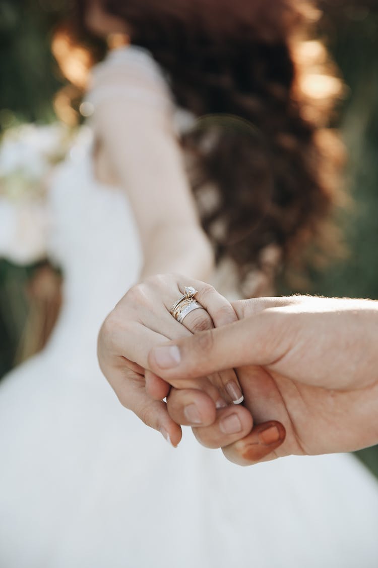 Bride Hand With Rings