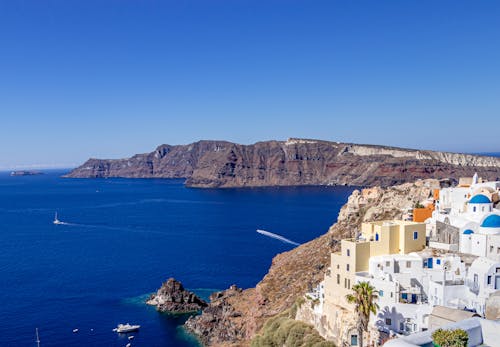 Gratis stockfoto met blauwe oceaan, caldera, Griekenland