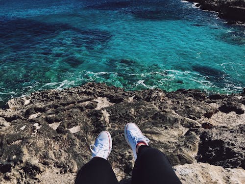 Free stock photo of cliff, converse, deep ocean