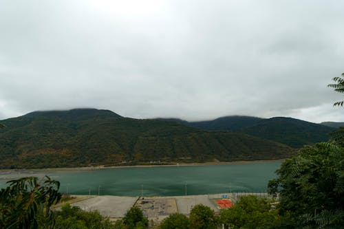 Lake and Mountains Landscape