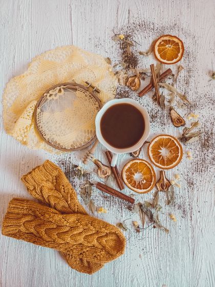 Butter-yellow knitwear flat lay — photo by hello aesthe on Pexels