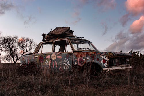 Free Decaying Old Car Stock Photo