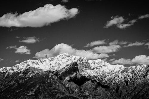 Gratuit Imagine de stoc gratuită din alb-negru, Alpi, cer Fotografie de stoc