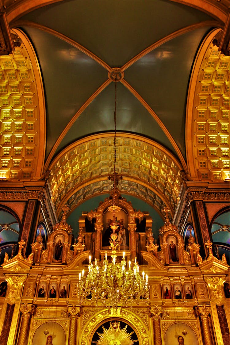 Iconostasis On A Church