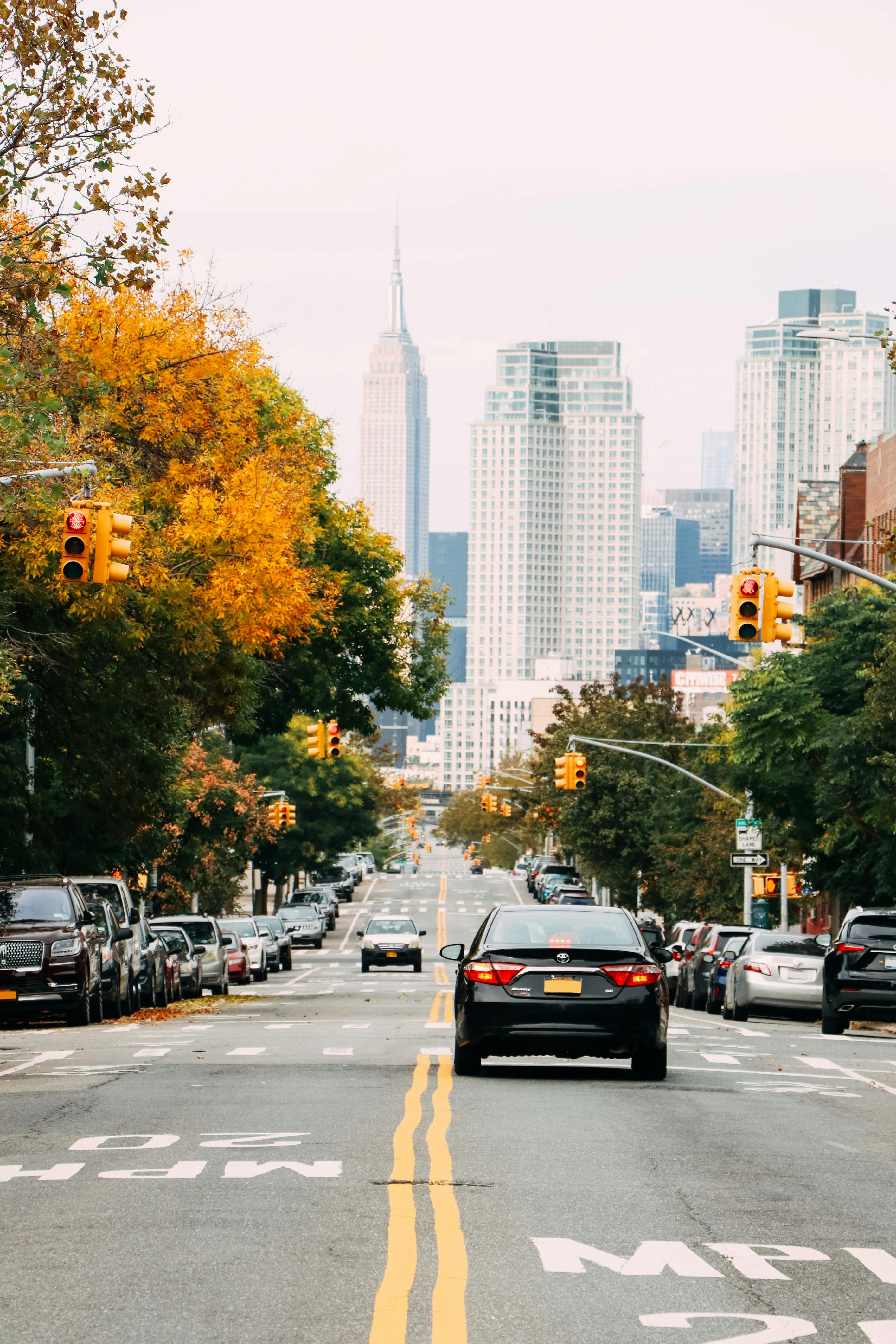 cars on the streets of new york