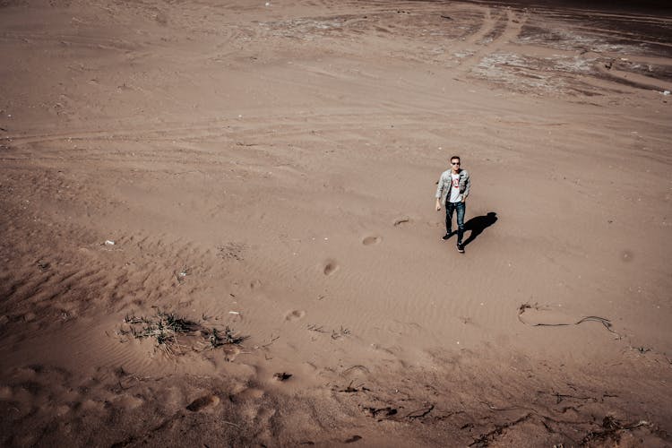 Man On Desert