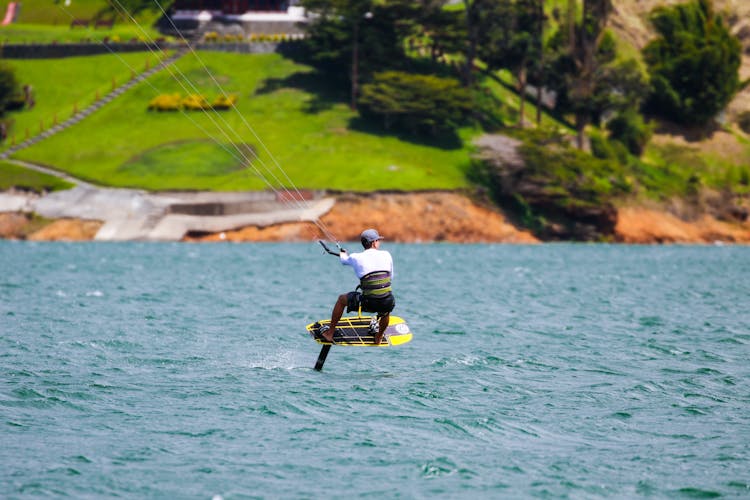 A Man Doing A Water Activity