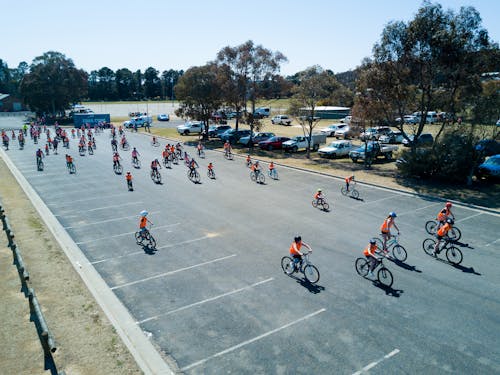 Free stock photo of bike race, bycycles, children riding