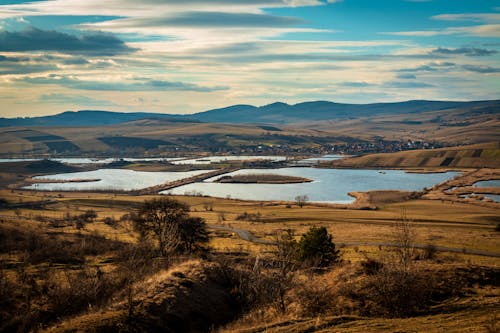 Picturesque View of Fish Ponds